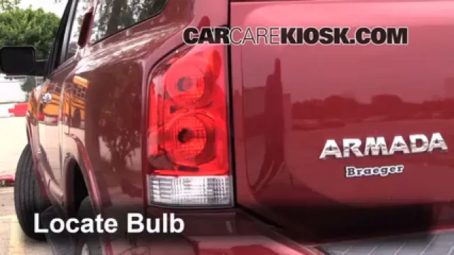 2009 Nissan Armada SE 5.6L V8 FlexFuel Éclairage Feux de marche arrière (remplacer une ampoule)